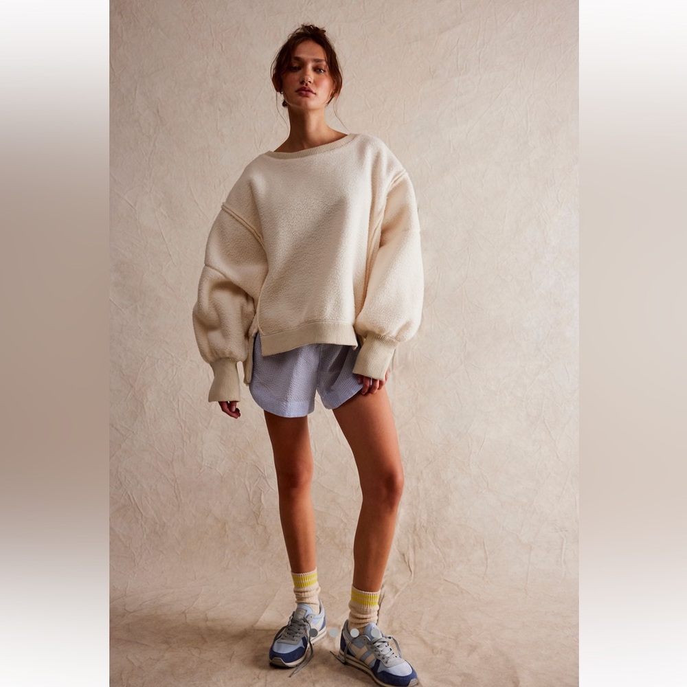 Free People Cozy Camden Sweatshirt, Medium